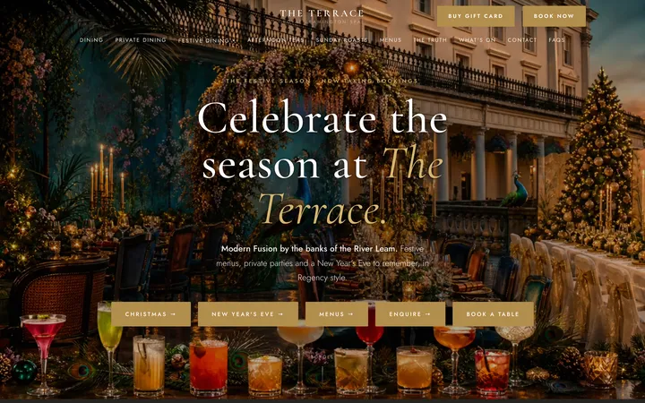 The Terrace homepage